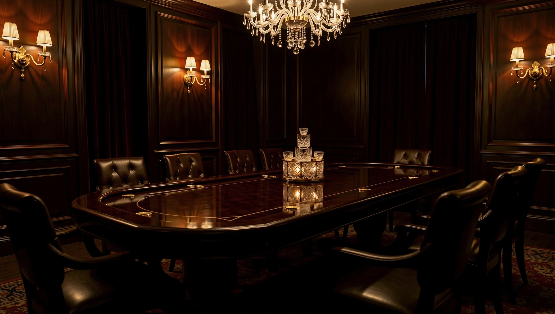 Sala de casino de lujo vacía